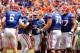 Florida's offensive line had a strong debut in Saturday's win against Toledo.