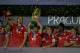 PRAGUE, CZECH REPUBLIC - AUGUST 30: Franck Ribery of Bayern Munich lifts the trophy as he celebrates with his team mates during the UEFA Super Cup between Bayern Muenchen and Chelsea at Stadion Eden on August 30, 2013 in Prague, Czech Republic. (Photo by Shaun Botterill/Getty Images)