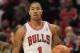 CHICAGO, IL - APRIL 21: Derrick Rose #1 of the Chicago Bulls directs the offense against the Dallas Mavericks at the United Center on April 21, 2012 in Chicago, Illinois. The Bulls defeated the Mavericks 93-83. NOTE TO USER: User expressly acknowledges and agress that, by downloading and/or using this photograph, User is consenting to the terms and conditions of the Getty Images License Agreement. (Photo by Jonathan Daniel/Getty Images)