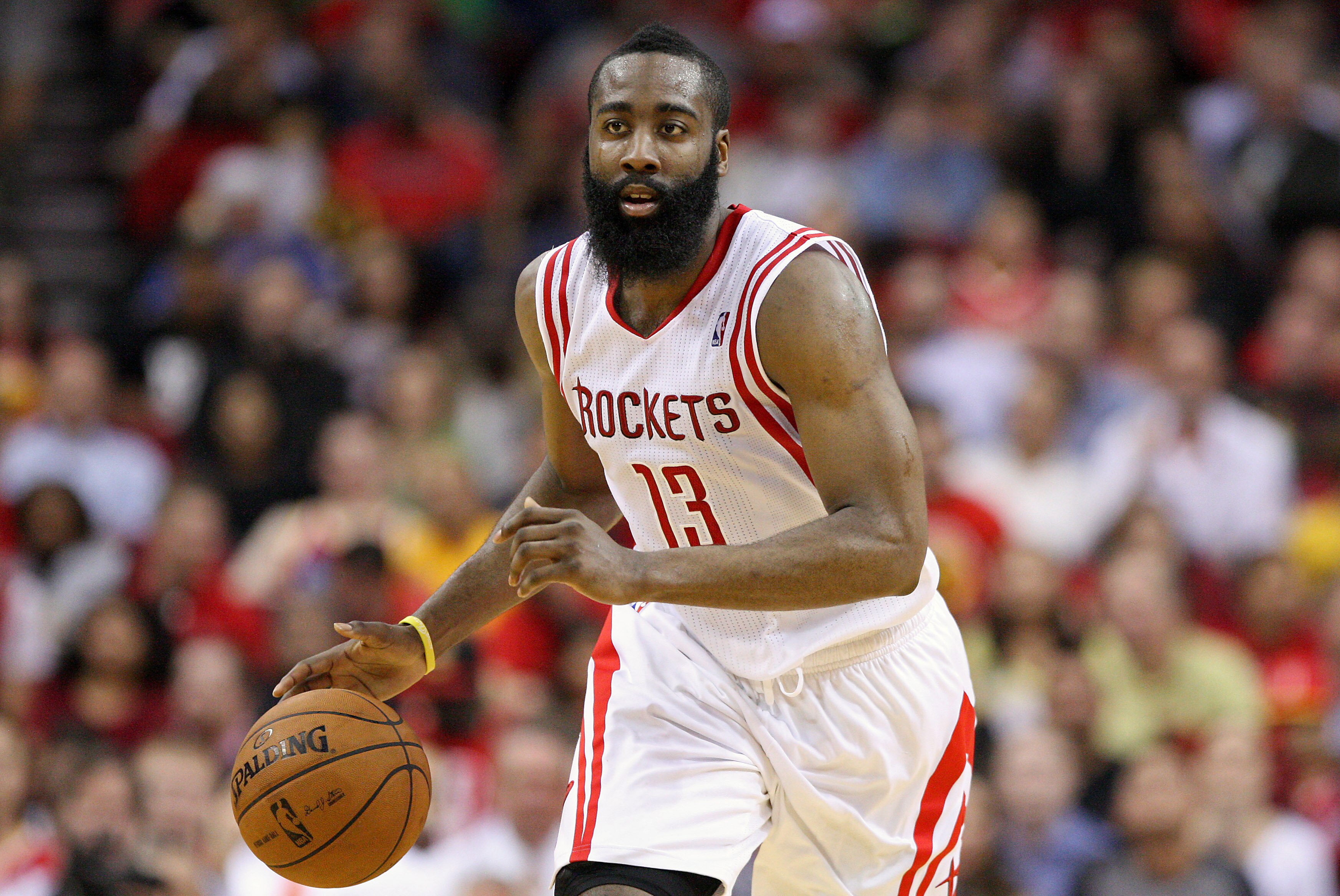 James Harden Signiert Foto Display Houston Rockets