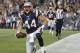Aug 16, 2013; Foxborough, MA, USA; New England Patriots tight end Zach Sudfeld (44) catches a pass for a two point conversion during the first quarter against the Tampa Bay Buccaneers at Gillette Stadium. Mandatory Credit: Stew Milne-USA TODAY Sports
