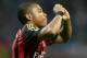 MILAN, ITALY - SEPTEMBER 01: Robinho of AC Milan celebrates scoring the first goal during the Serie A match between AC Milan and Cagliari Calcio at San Siro Stadium on September 1, 2013 in Milan, Italy. (Photo by Claudio Villa/Getty Images)