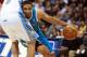 February 1, 2013; Denver, CO, USA; New Orleans Hornets guard Xavier Henry (right) drives to the basket during the second half against the Denver Nuggets at the Pepsi Center. The Nuggets won 113-98. Mandatory Credit: Chris Humphreys-USA TODAY Sports