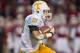 Nov 12, 2011; Fayetteville, AR, USA; Tennessee Volunteers tailback Devrin Young returns the ball during a game against the Arkansas Razorbacks at Donald W. Reynolds Razorback Stadium. Arkansas defeated Tennessee 49-7. Mandatory Credit: Beth Hall-USA TODAY Sports