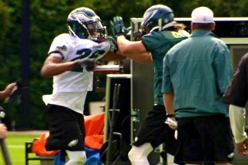 Riley Cooper returns to practice with Eagles after a few days off following  video of slur