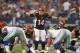 Aug 24, 2013; Arlington, TX, USA; Cincinnati Bengals quarterback Andy Dalton (14) calls a play in the first quarter of the game against the Dallas Cowboys at AT&T Stadium. The Cowboys won 24-18. Mandatory Credit: Tim Heitman-USA TODAY Sports
