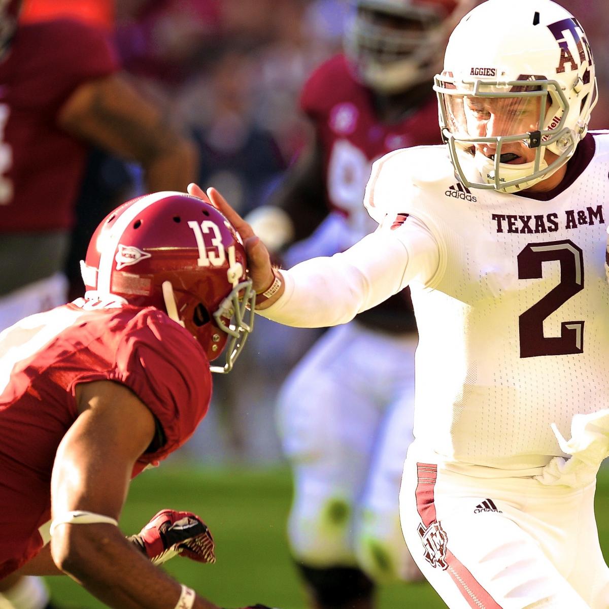 Alabama vs. Texas A&M Will Johnny Manziel's Sandlot Style Trip the