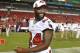 TAMPA, FL - AUGUST 29: Cornerback Darrelle Revis #24 of the Tampa Bay Buccaneers leaves the field after the game against the Washington Redskins August 29, 2013 at Raymond James Stadium in Tampa, Florida. The Redskins won 30 - 12. (Photo by Al Messerschmidt/Getty Images)