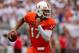 MIAMI GARDENS, FL - SEPTEMBER 07: Stephen Morris #17 of the Miami Hurricanes passes during a game against the Florida Gators at Sun Life Stadium on September 7, 2013 in Miami Gardens, Florida. (Photo by Mike Ehrmann/Getty Images)