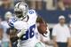 Aug 24, 2013; Arlington, TX, USA; Dallas Cowboys receiver Dez Bryant (88) runs after a catch against the Cincinnati Bengals in the second quarter at AT&T Stadium. Mandatory Credit: Matthew Emmons-USA TODAY Sports