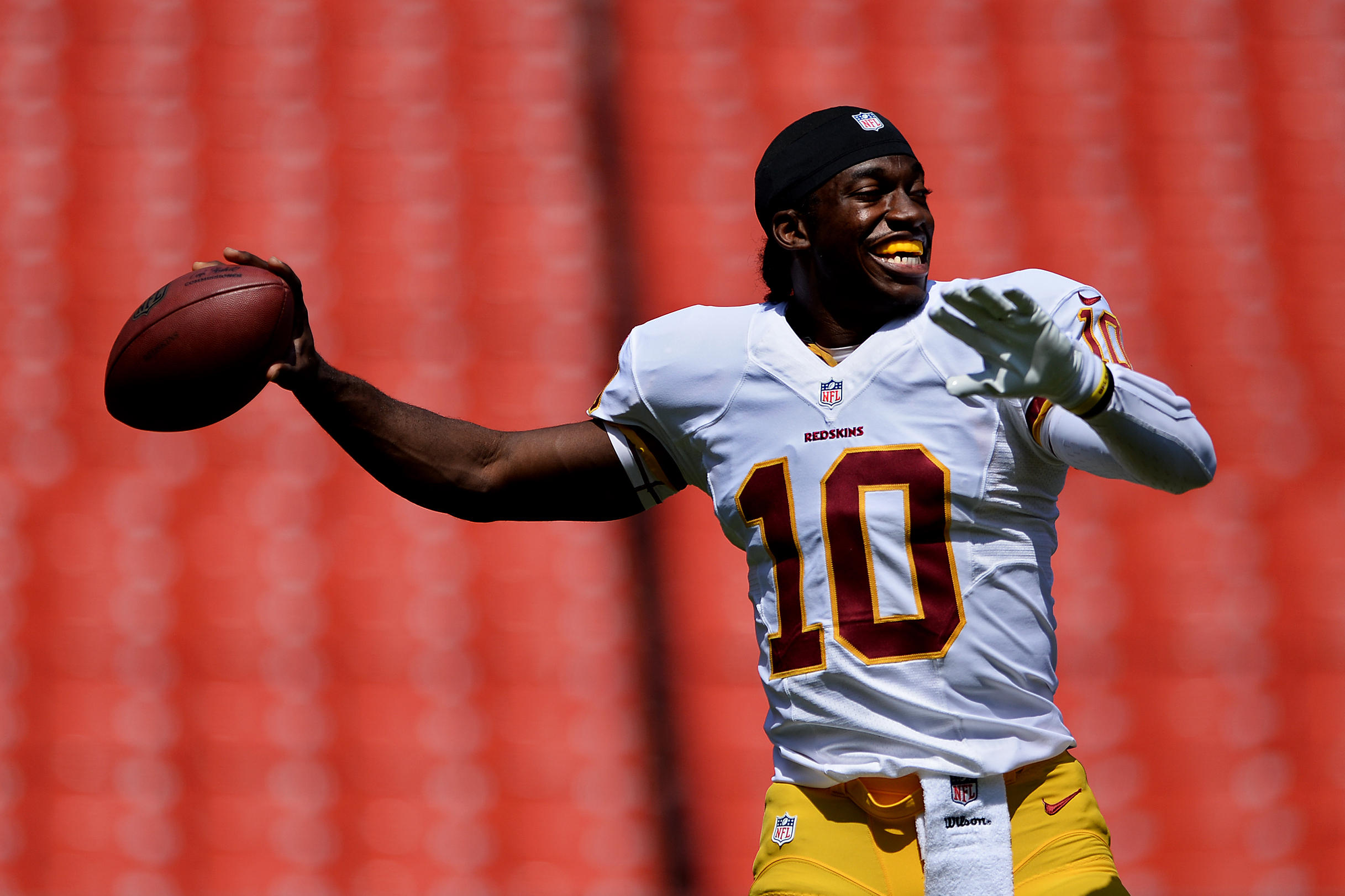 Redskins' RG3 returns to practice