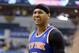 INDIANAPOLIS, IN - MAY 14: Carmelo Anthony #7 of the New York Knicks grimaces after being called for a foul in the game against the Indiana Pacers during Game Four of the Eastern Conference Semifinals of the 2013 NBA Playoffs at Bankers Life Fieldhouse on May 14, 2013 in Indianapolis, Indiana. NOTE TO USER: User expressly acknowledges and agrees that, by downloading and or using this photograph, User is consenting to the terms and conditions of the Getty Images License Agreement. (Photo by Andy Lyons/Getty Images)