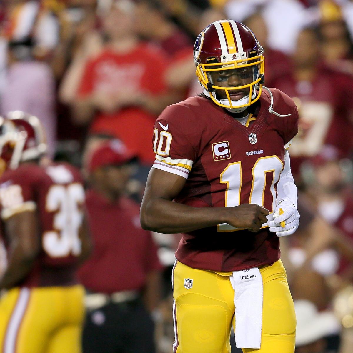 Twitter Reacts to Robert Griffin III's Return from Knee Surgery vs ...