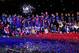 BARCELONA, SPAIN - MAY 19: FC Barcelona players pose with the trophy during the celebration after winning the Spanish League after the La Liga match between FC Barcelona and Real Valladolid CF at Camp Nou on May 19, 2013 in Barcelona, Spain. (Photo by David Ramos/Getty Images)