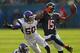 The Minnesota Vikings will have their hands full trying to contain Chicago wide receiver, Brandon Marshall (No. 15).
