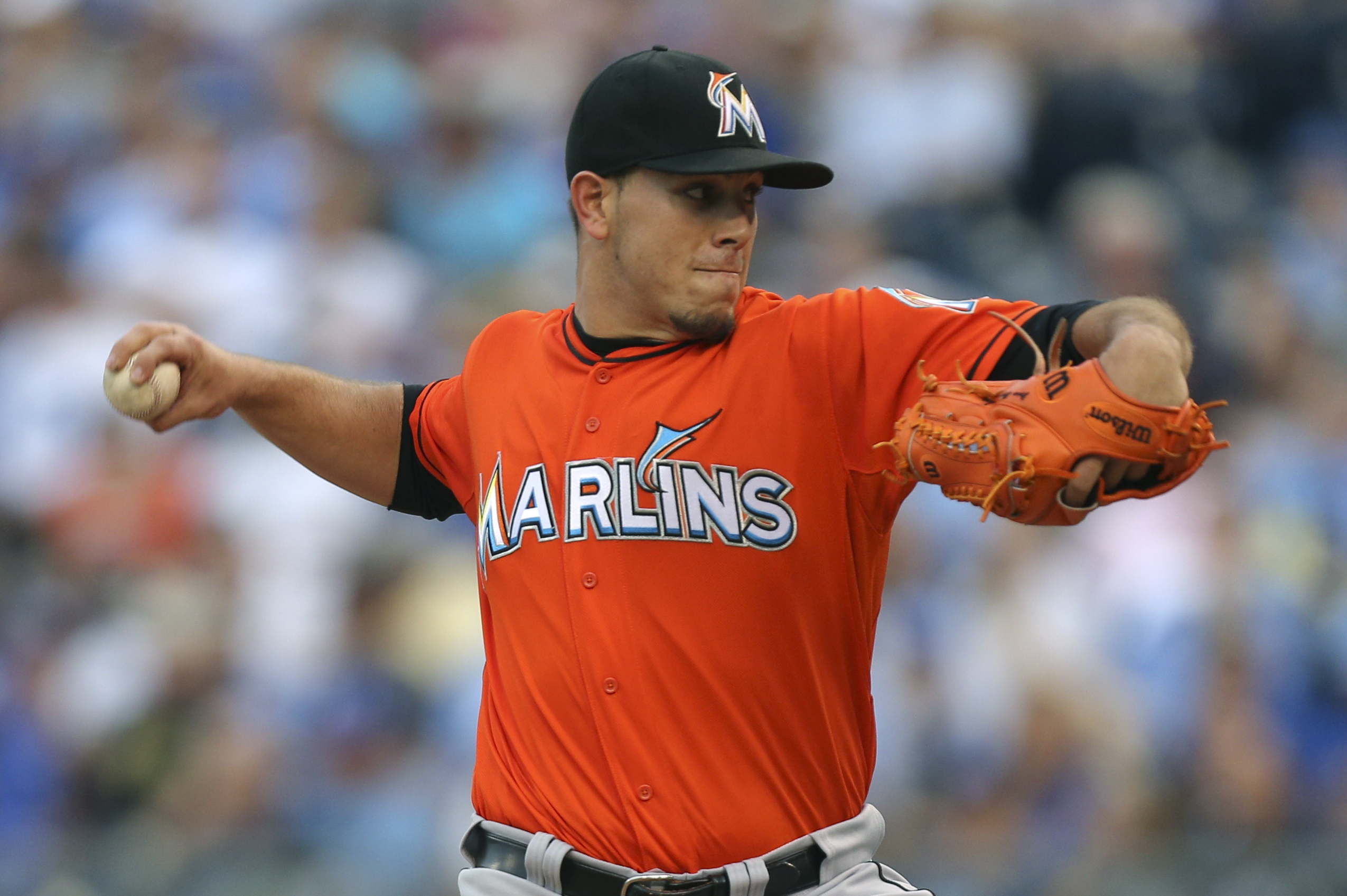 Jose Fernandez feels right at home, makes history in Marlins win