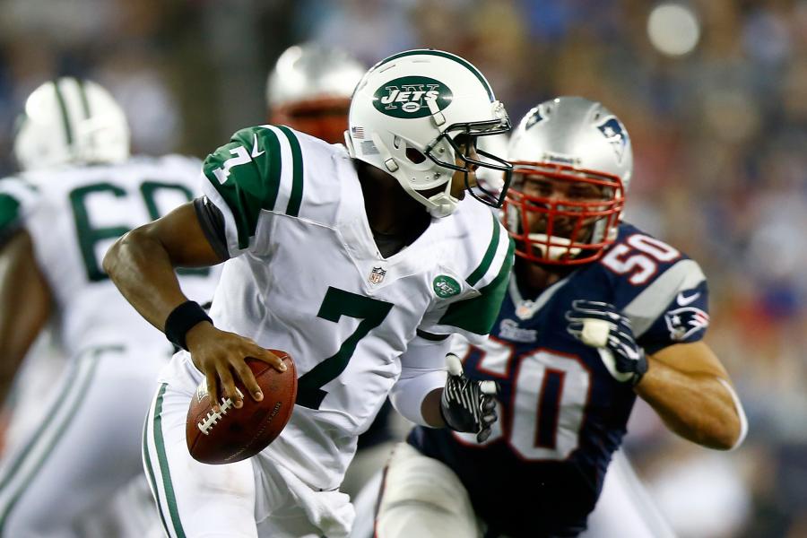 Muhammed Wilkerson (Jets) Tackling Brady signed 16x20