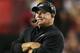 LANDOVER, MD - SEPTEMBER 09: Head coach Chip Kelly of the Philadelphia Eagles reacts in the first half against the Washington Redskins at FedExField on September 9, 2013 in Landover, Maryland. (Photo by Rob Carr/Getty Images)