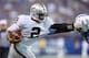 INDIANAPOLIS, IN - SEPTEMBER 08: Terrelle Pryor #2 of the Oakland Raiders runs with the ball during the NFL game against the Indianapolis Colts at Lucas Oil Stadium on September 8, 2013 in Indianapolis, Indiana. (Photo by Andy Lyons/Getty Images)