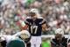Sep 15, 2013; Philadelphia, PA, USA; San Diego Chargers quarterback Philip Rivers (17) gives instructions during the first quarter against the Philadelphia Eagles at Lincoln Financial Field. Mandatory Credit: Howard Smith-USA TODAY Sports