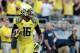 Sep 14, 2013; Eugene, OR, USA; Oregon Ducks wide receiver Daryle Hawkins (16) runs the ball for a touchdown against the Tennessee Volunteers at Autzen Stadium. Mandatory Credit: Scott Olmos-USA TODAY Sports