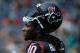 HOUSTON, TX - AUGUST 17: DeAndre Hopkins #10 of the Houston Texans works out on the field before the start of the preseason game against the Miami Dolphins at Reliant Stadium on August 17, 2013 in Houston, Texas. (Photo by Scott Halleran/Getty Images)