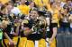 Sep 7, 2013; Iowa City, IA, USA; University of Iowa Hawkeyes tight end C.J. Fiedorowicz (86) looks on during their game against the Missouri State Bears at Kinnick Stadium. Mandatory Credit: Reese Strickland-USA TODAY Sports