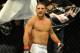 Aug 31, 2013; Milwaukee, WI, USA; Chad Mendes gets ready to fight during the UFC-164 bout at BMO Harris Bradley Center. Mandatory Credit: Benny Sieu-USA TODAY Sports