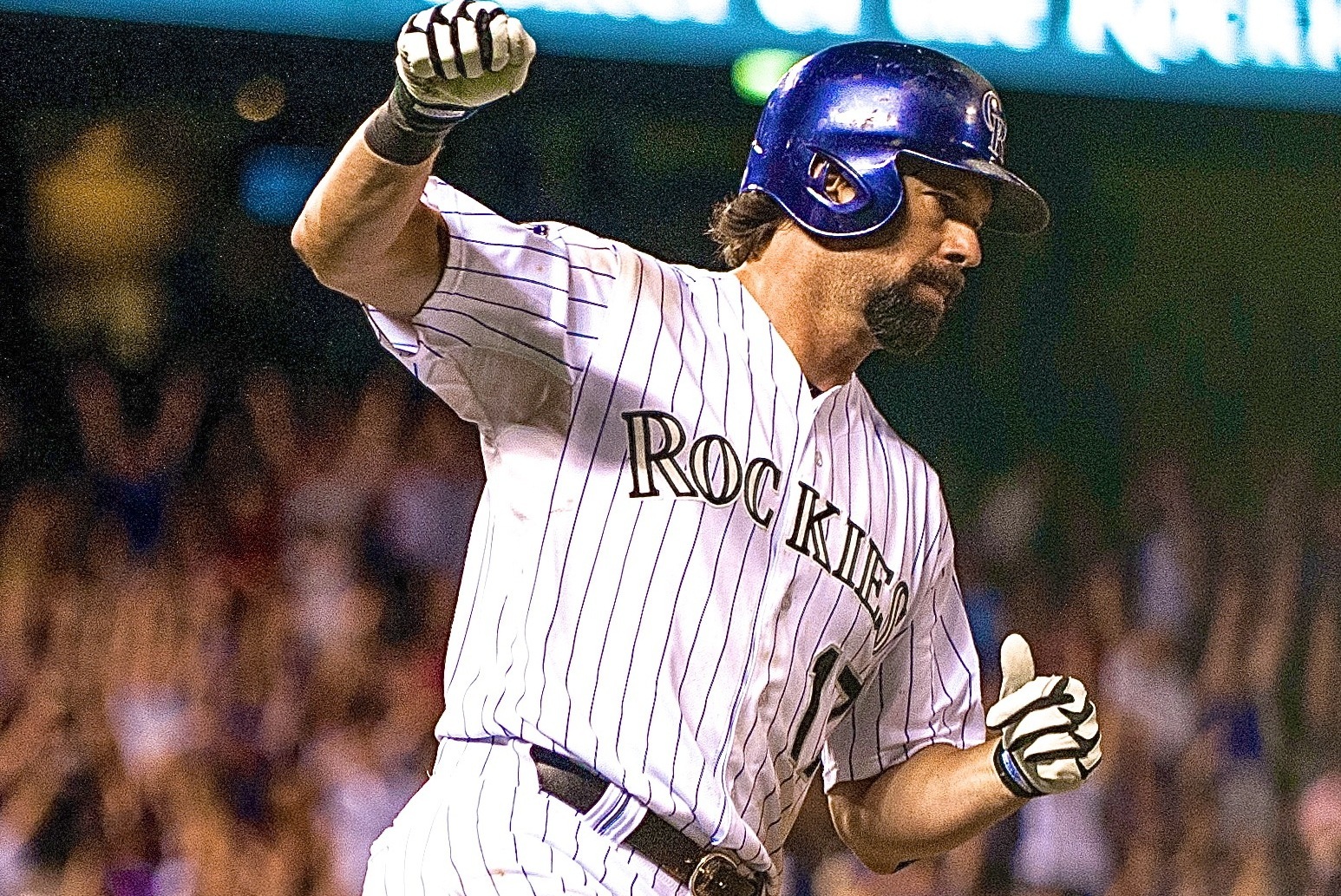 Rare breed: Colorado's Todd Helton has spent his whole career with Rockies