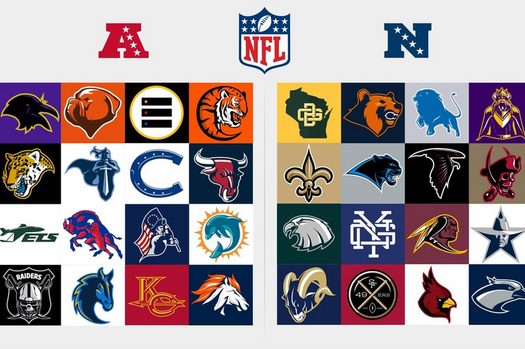 Redesigned Logos For Every Nfl Team Bleacher Report