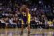 OAKLAND, CA - MARCH 25: Kobe Bryant #24 of the Los Angeles Lakers in action against the Golden State Warriors at Oracle Arena on March 25, 2013 in Oakland, California. NOTE TO USER: User expressly acknowledges and agrees that, by downloading and or using this photograph, User is consenting to the terms and conditions of the Getty Images License Agreement. (Photo by Ezra Shaw/Getty Images)