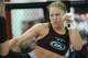 Feb 20, 2013; Torrance, CA, USA; Ronda Rousey during today's public workout at the UFC gym for her bout with Liz Carmouche on Feb 23. Mandatory Credit: Jayne Kamin-Oncea-USA TODAY Sports