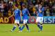 HALMSTAD, SWEDEN - JULY 16: (L-R) Giulia Domenichetti, Patrizia Panico and Raffaelle Manieri of Italy walks off dejected after the UEFA Women's Euro 2013 group A match between Sweden and Italy at Orjans Vall on July 16, 2013 in Halmstad, Sweden. (Photo by Martin Rose/Getty Images)