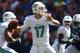 INDIANAPOLIS, IN - SEPTEMBER 15: Ryan Tannehill #17 of the Miami Dolphins throws a pass during the NFL game against the Indianapolis Colts at Lucas Oil Stadium on September 15, 2013 in Indianapolis, Indiana. (Photo by Andy Lyons/Getty Images)