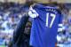 LIVERPOOL, ENGLAND - SEPTEMBER 14: Romelu Lukaku of Everton waves to the crowd prior to the Barclays Premier League match between Everton and Chelsea at Goodison Park on September 14, 2013 in Liverpool, England. (Photo by Clive Brunskill/Getty Images)