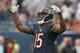 CHICAGO, IL - SEPTEMBER 08: Brandon Marshall #15 of the Chicago Bears celebrates a win over the Cincinnati Bengals in the final seconds at Soldier Field on September 8, 2013 in Chicago, Illinois. The Bears defeated the Bengals 24-21. (Photo by Jonathan Daniel/Getty Images)