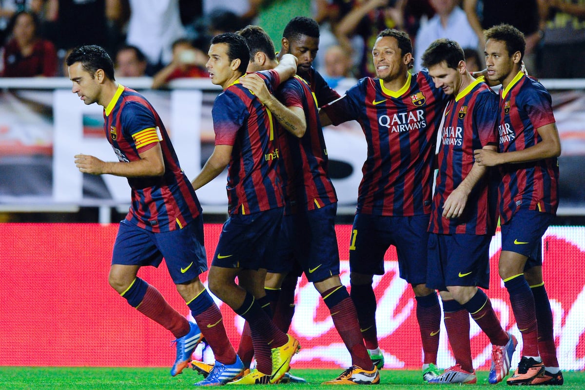 La Liga match between Rayo and Barcelona