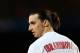 BARCELONA, SPAIN - APRIL 10: Zlatan Ibrahimovic of PSG looks on during the UEFA Champions League quarter-final second leg match between Barcelona and Paris St Germain at Nou Camp on April 10, 2013 in Barcelona, Spain. (Photo by Jasper Juinen/Getty Images)