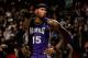 SACRAMENTO, CA - FEBRUARY 19: DeMarcus Cousins #15 of the Sacramento Kings stands on the court during the final minute of their loss to the San Antonio Spurs at Sleep Train Arena on February 19, 2013 in Sacramento, California. NOTE TO USER: User expressly acknowledges and agrees that, by downloading and or using this photograph, User is consenting to the terms and conditions of the Getty Images License Agreement. (Photo by Ezra Shaw/Getty Images)