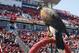 Mar 30, 2013; Toronto, Ontario, CAN; Toronto FC guardian known as Bitchy the hawk prior to a game against the Los Angeles Galaxy at BMO Field. Toronto and LA tied 2-2. Mandatory Credit: John E. Sokolowski-USA TODAY Sports
