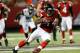 ATLANTA, GA - AUGUST 29: Jason Snelling #44 of the Atlanta Falcons slips as he rushes a reception upfield against the Jacksonville Jaguars at Georgia Dome on August 29, 2013 in Atlanta, Georgia. (Photo by Kevin C. Cox/Getty Images)