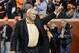 Oct 20, 2012; Knoxville, TN, USA; Tennessee Volunteers former head coach Phillip Fulmer waves to the crowd after he was inducted into the college football hall of fame prior to the game against the Alabama Crimson Tide at Neyland Stadium. Alabama won by a score of 44 to 13. Mandatory Credit: Randy Sartin-USA TODAY Sports