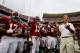 TUSCALOOSA, AL - SEPTEMBER 21: Head coach Nick Saban of the Alabama Crimson Tide prepares to lead his team onto the field to face the Colorado State Rams at Bryant-Denny Stadium on September 21, 2013 in Tuscaloosa, Alabama. (Photo by Kevin C. Cox/Getty Images)
