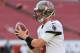 TAMPA, FL - AUGUST 29: Quarterback Mike Glennon #8 of the Tampa Bay Buccaneers warms up for play against the Washington Redskins August 29, 2013 at Raymond James Stadium in Tampa, Florida. (Photo by Al Messerschmidt/Getty Images)