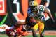 Sep 22, 2013; Cincinnati, OH, USA; Green Bay Packers running back Johnathan Franklin (23) runs the ball against the Cincinnati Bengals at Paul Brown Stadium. Cincinnati won 34-30. Mandatory Credit: Pat Lovell-USA TODAY Sports
