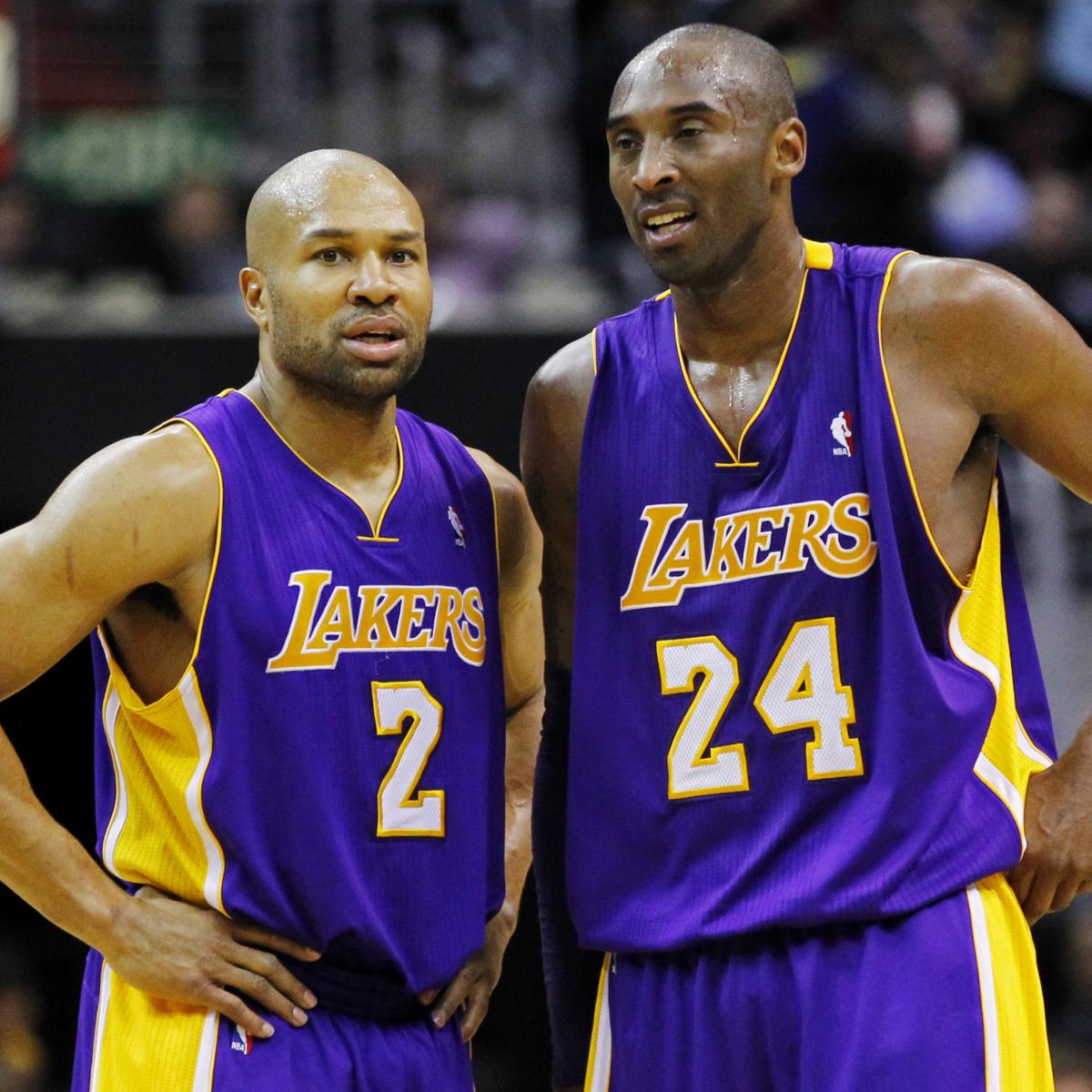 Kobe Bryant Calls Derek Fisher Favorite Lakers Teammate, Would Welcome Him Back ...