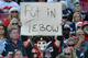TAMPA, FL - DECEMBER 23: A fan of the Tampa Bay Buccaneers sets calls for a quarterback change against the St. Louis Rams December 23, 2012 at Raymond James Stadium in Tampa, Florida. (Photo by Al Messerschmidt/Getty Images)