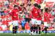 MANCHESTER, ENGLAND - SEPTEMBER 28: Wayne Rooney and Javier Hernandez of Manchester United look dejected after conceding the first goal to West Bromwich Albion during the Barclays Premier League match between Manchester United and West Bromwich Albion at Old Trafford on September 28, 2013 in Manchester, England. (Photo by Alex Livesey/Getty Images)