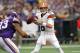 Sep 22, 2013; Minneapolis, MN, USA; Cleveland Browns quarterback Brian Hoyer (6) throws during the second quarter against the Minnesota Vikings at Mall of America Field at H.H.H. Metrodome. Mandatory Credit: Brace Hemmelgarn-USA TODAY Sports