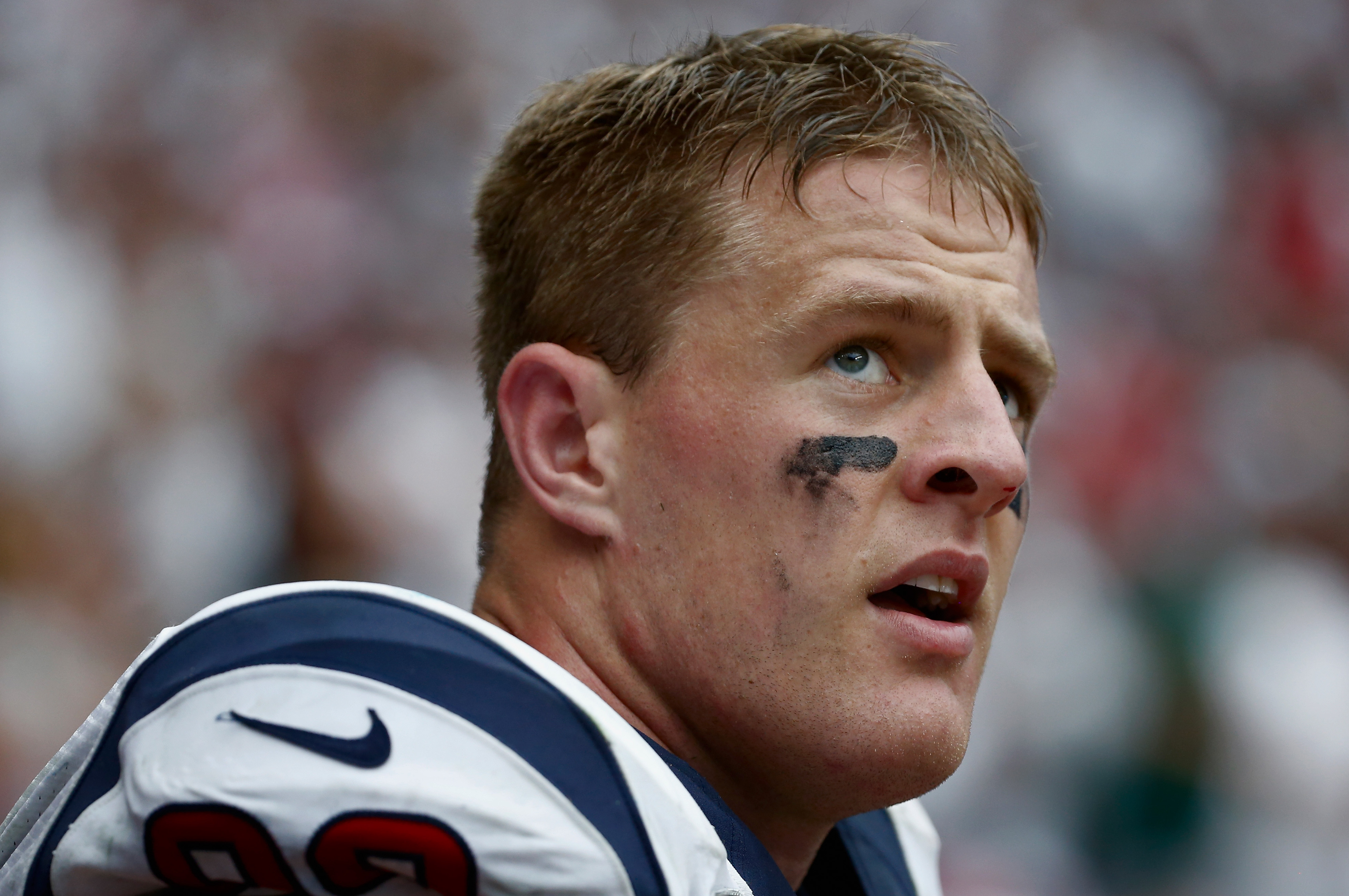 J.J. Watt Leaves Field with Bloody Face During Seahawks vs. Texans ...